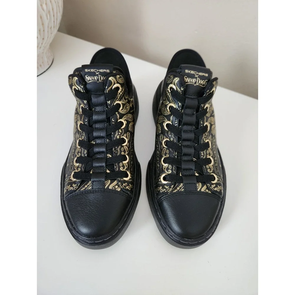 Skechers Premium Slip-ins Snoop Dogg One Double G Mens Black Sneakers Shoes Sz 5
